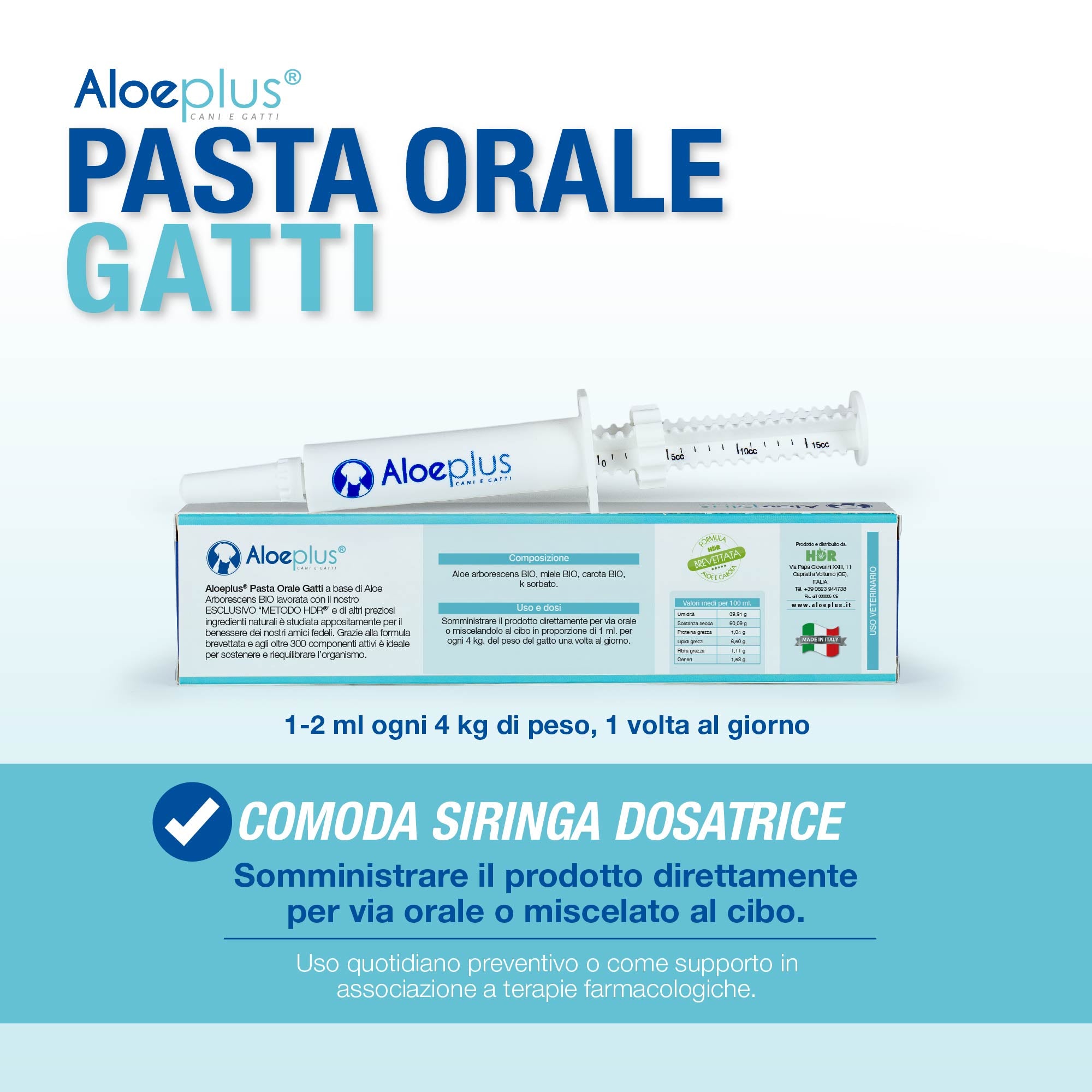 Aloeplus Pasta orale Gatti