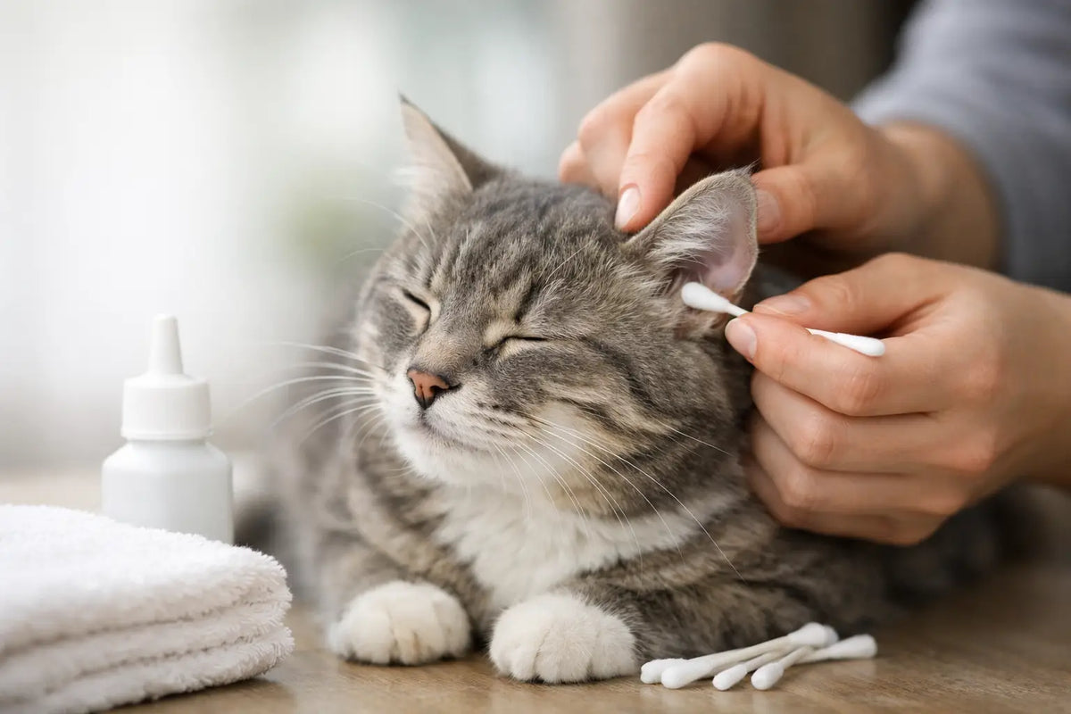 Guida igiene auricolare del gatto sicura e pratica