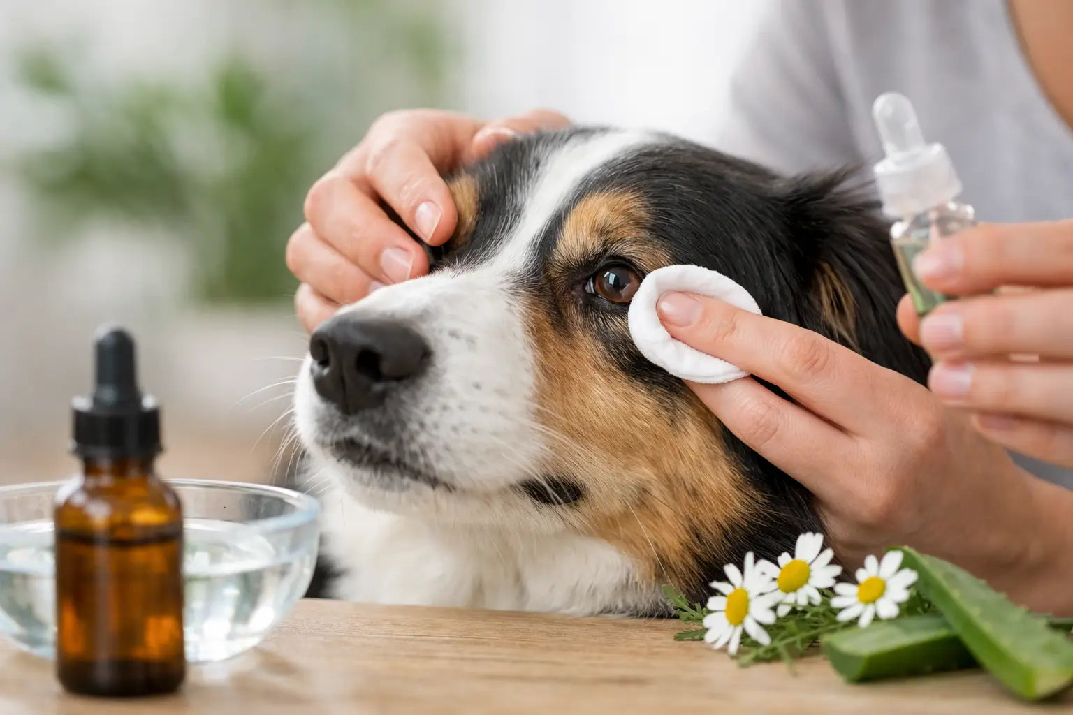 Lavare occhi cane: soluzione naturale sicura