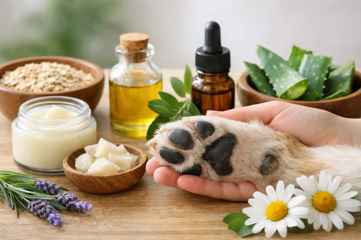 I migliori ingredienti lenitivi per zampe