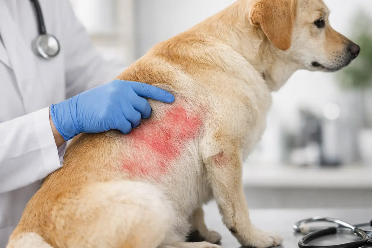 Caso clinico arrossamento cutaneo nel cane