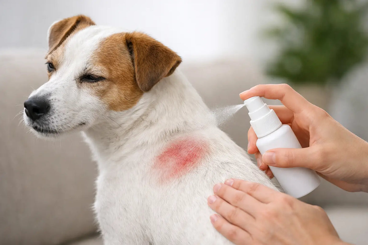 Come usare Dermospray cane su cute irritata