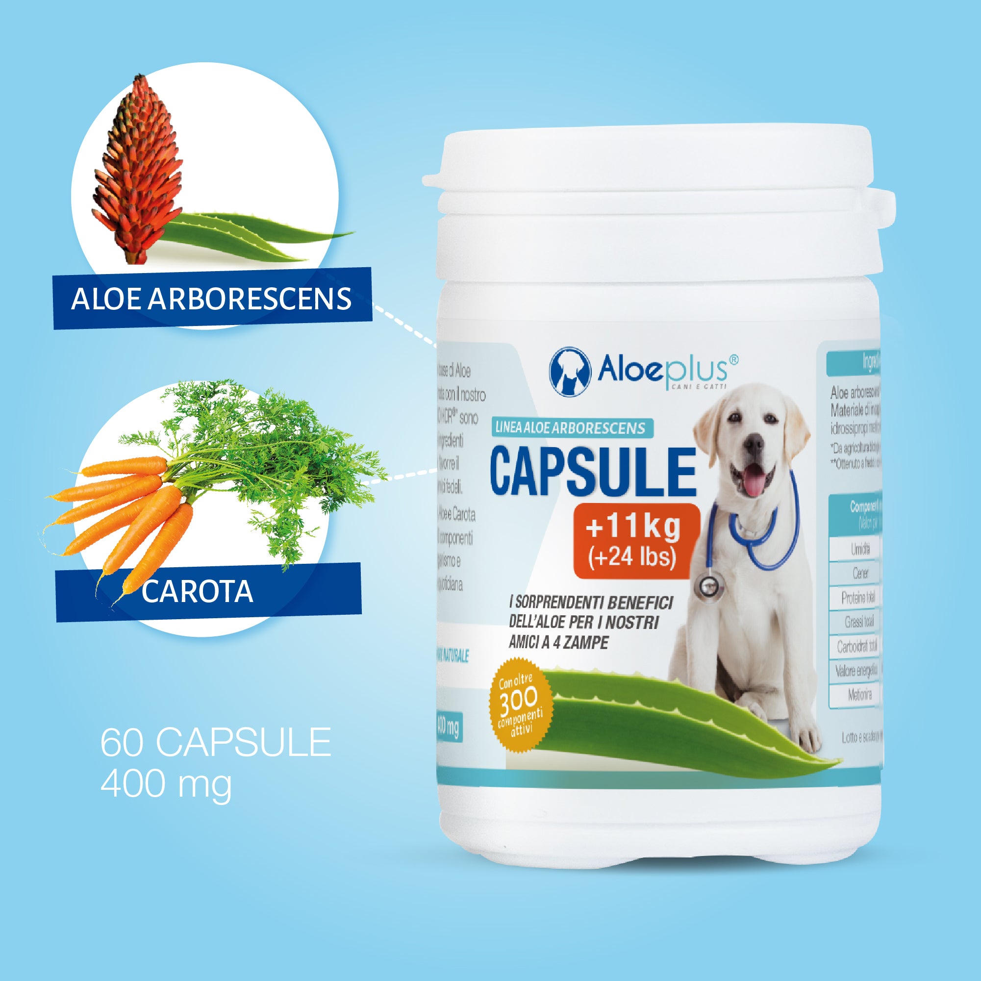Aloeplus capsule cani 11+ kg.