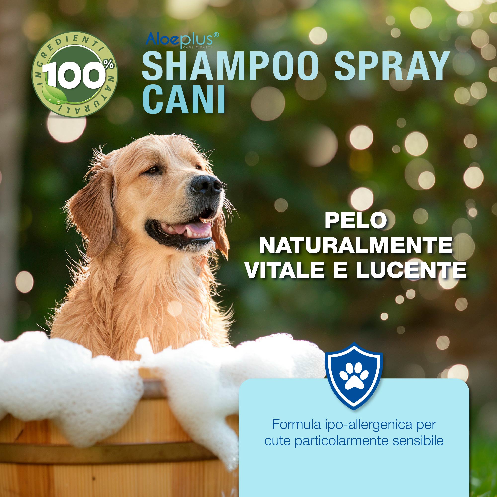 Aloeplus Shampoo spray Cani 250 ml