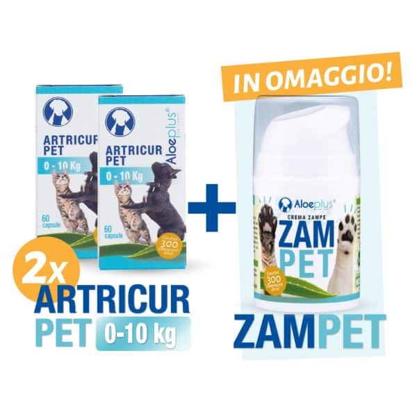 Offerta 2x Artricur Pet 0-10 kg + Zampet 50 ml (in omaggio)